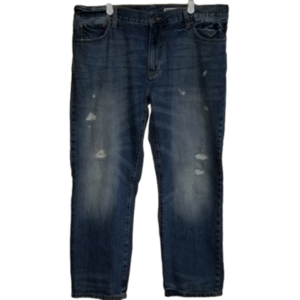 DH3 Jett Mens Distressed Slim Fit Straight Leg Blue Jeans Size 38